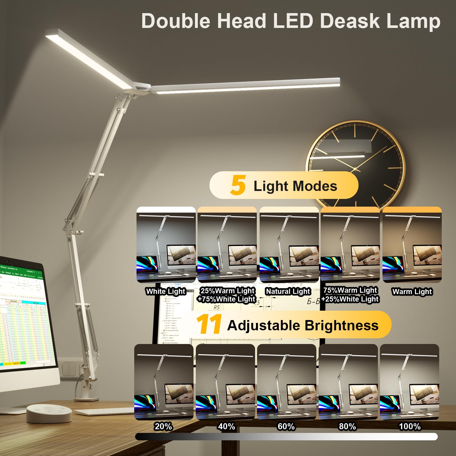 SKYLEO LED Desk Lamp - Bright & Eye-Caring -6