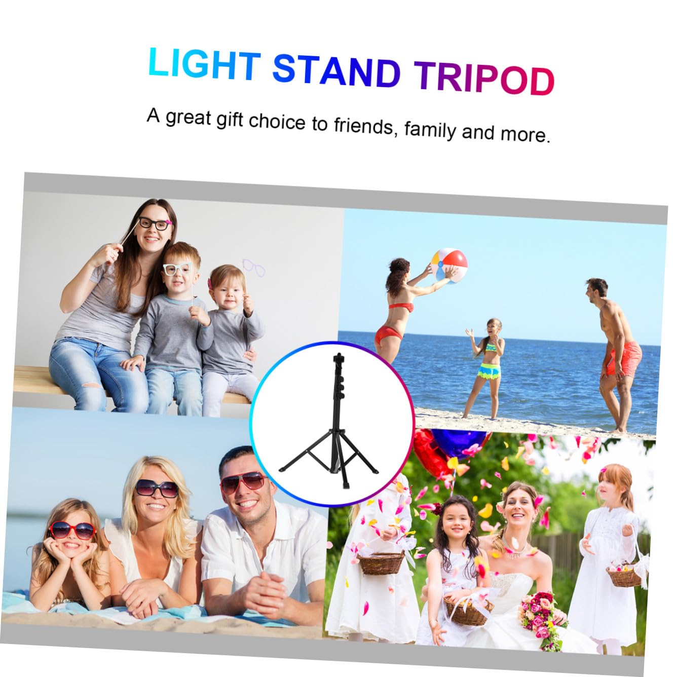 1.28m Supporto Per in Lega Alluminio Riflettore Softbox e Ombrello Accessorio Per Fotografia e Videocamere
