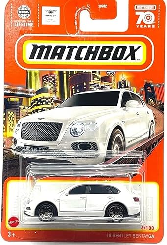 Miniatura 1 de Matchbox Vehículo fundido a troquel Bentley Bentayga blanco a escala 1:64