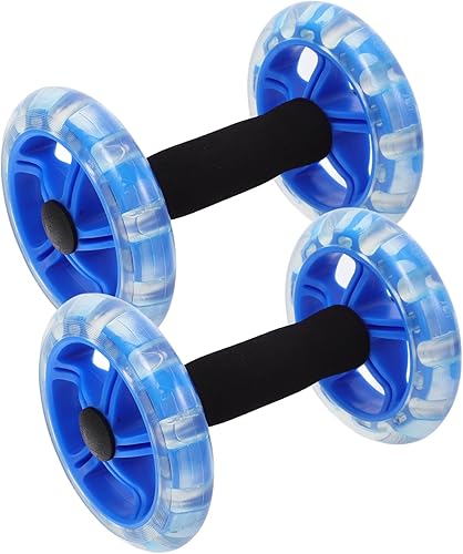 Rueda de fitness para hombres y mujeres, ejercitador de estómago, rueda de rodillo abdominal para construcción muscular abdominal