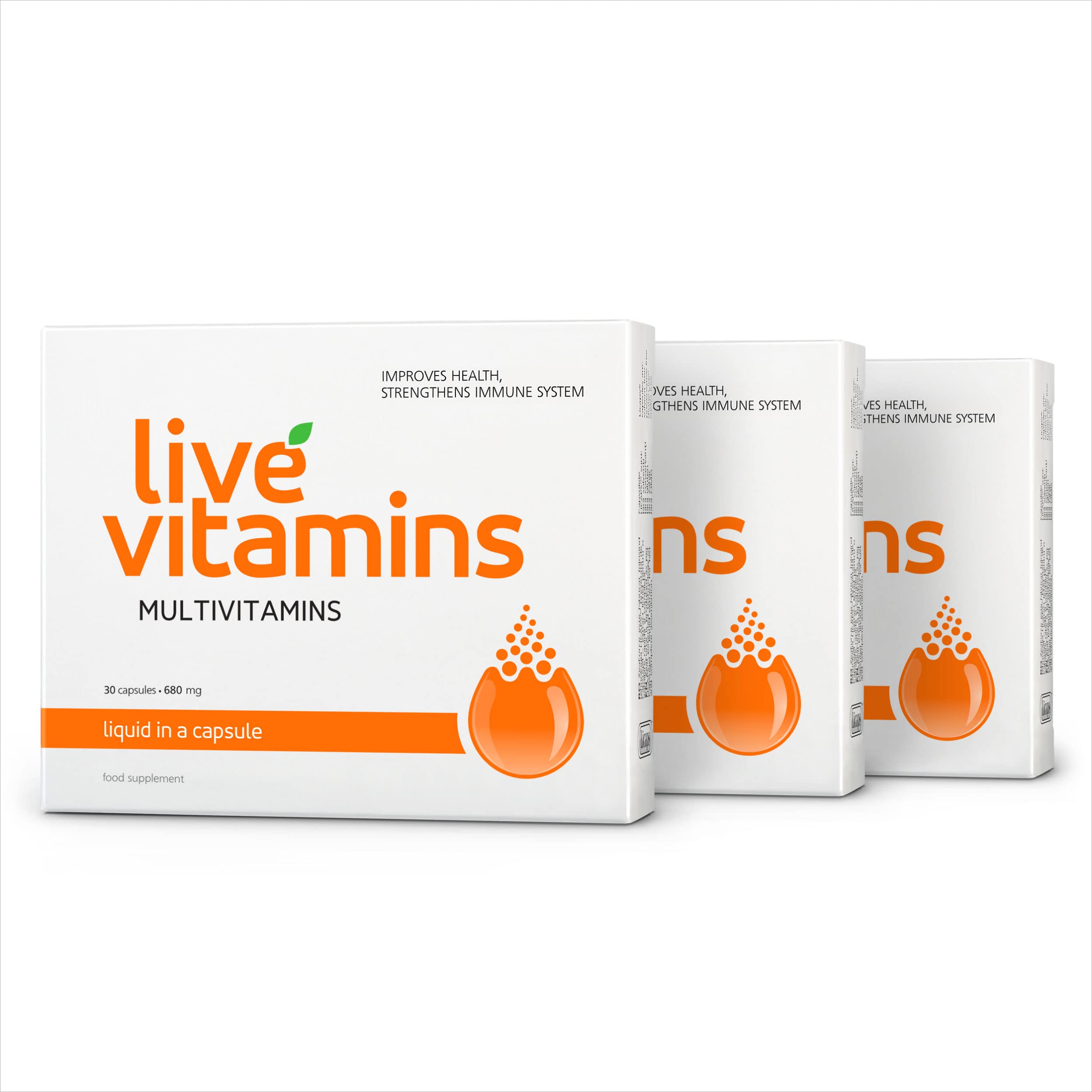 Live Vitamins - The only Live Vitamins. Bioactive Ingredients + Full Absorption = immediate Effect. Laboratory Tested. (Pack of 3)
