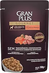 Granplus Ração Úmida Gran Plus Saché Para Cães Adultos Sabor Salmão & Frango 100G