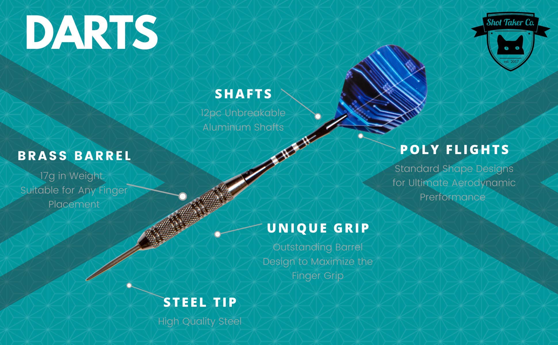 Amazon.co.jp: プロフェッショナルスチールチップダーツ 12個セット