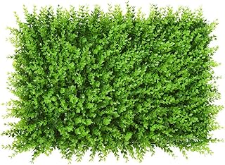 RDJSHOP Künstliche Hecke Wandpaneel, grüner Kunststoff Hintergrund Wandhochzeitsort Heim- und Bürodekoration 60 x 40 cm (C...