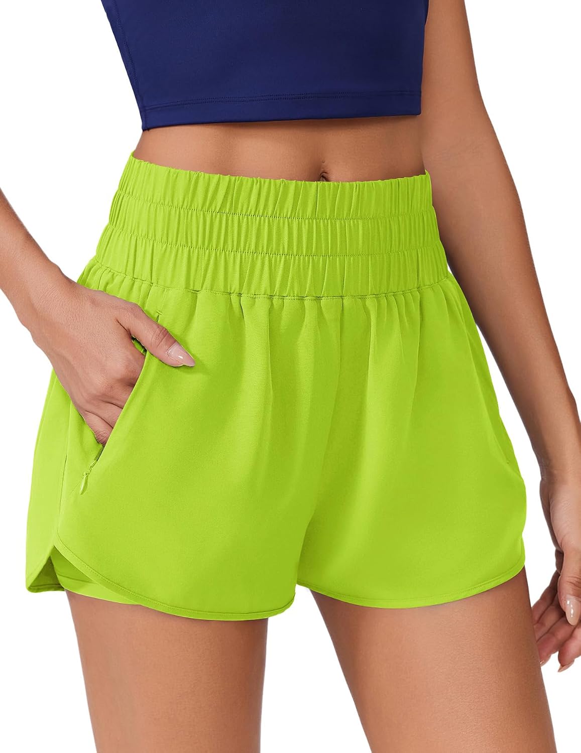  Running Shorts for Women 2 in 1 High Waisted Athletic Short