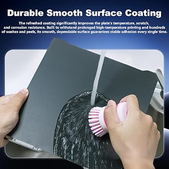 Original Bamboo High-Temp Engineering Build Plate for H2D/H2S Up to 120C Heat-Resistant & Strong Adhesion, for PLA/ABS/ASA/PC/Nylon/TPU, Smooth Surface, Build Plate for Bambu Lab H2D/H2S 3D Printer
