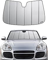 Vista 10 de Parasol para parabrisas para Porsche 718 Box-Ster, 2017-2025, parasol grueso para parabrisas delantero, 6 capas, protector solar plegable de acordeón