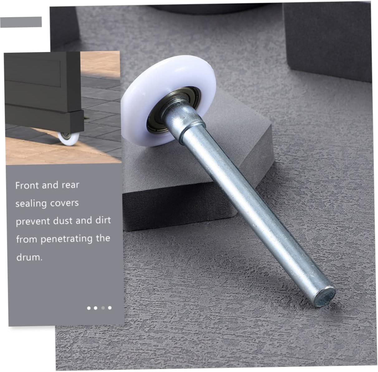 8pcs Replacement Rollers for Garage Door Nylon Rollers Silent Stem for Easy Install