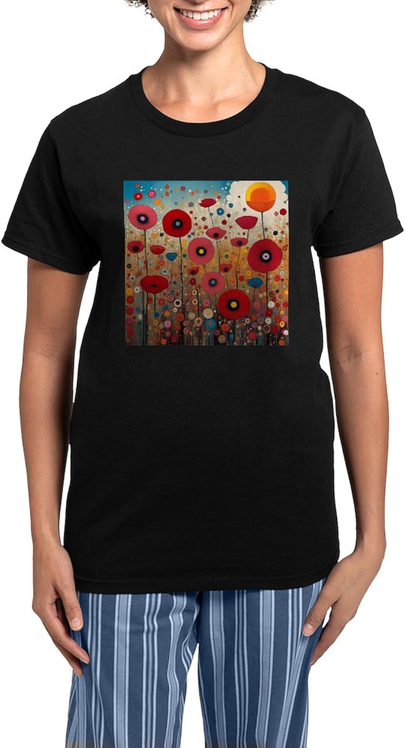 CafePress Tall Poppies Pajamas Womens Novelty PJ Sleepwear