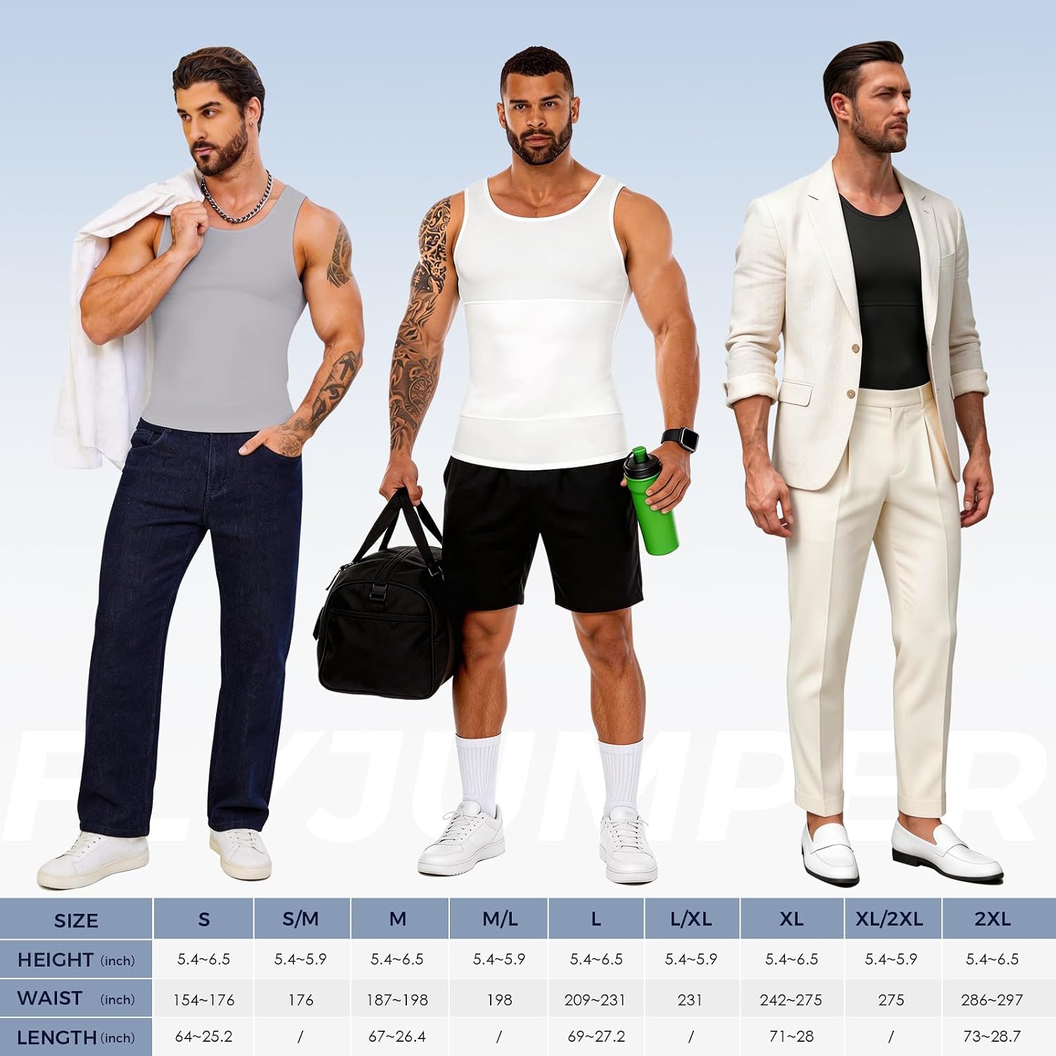 Mens Shapewear Compression Undershirt Slimming Tank Top Vest Gynecomastia Body Shaper Underwear