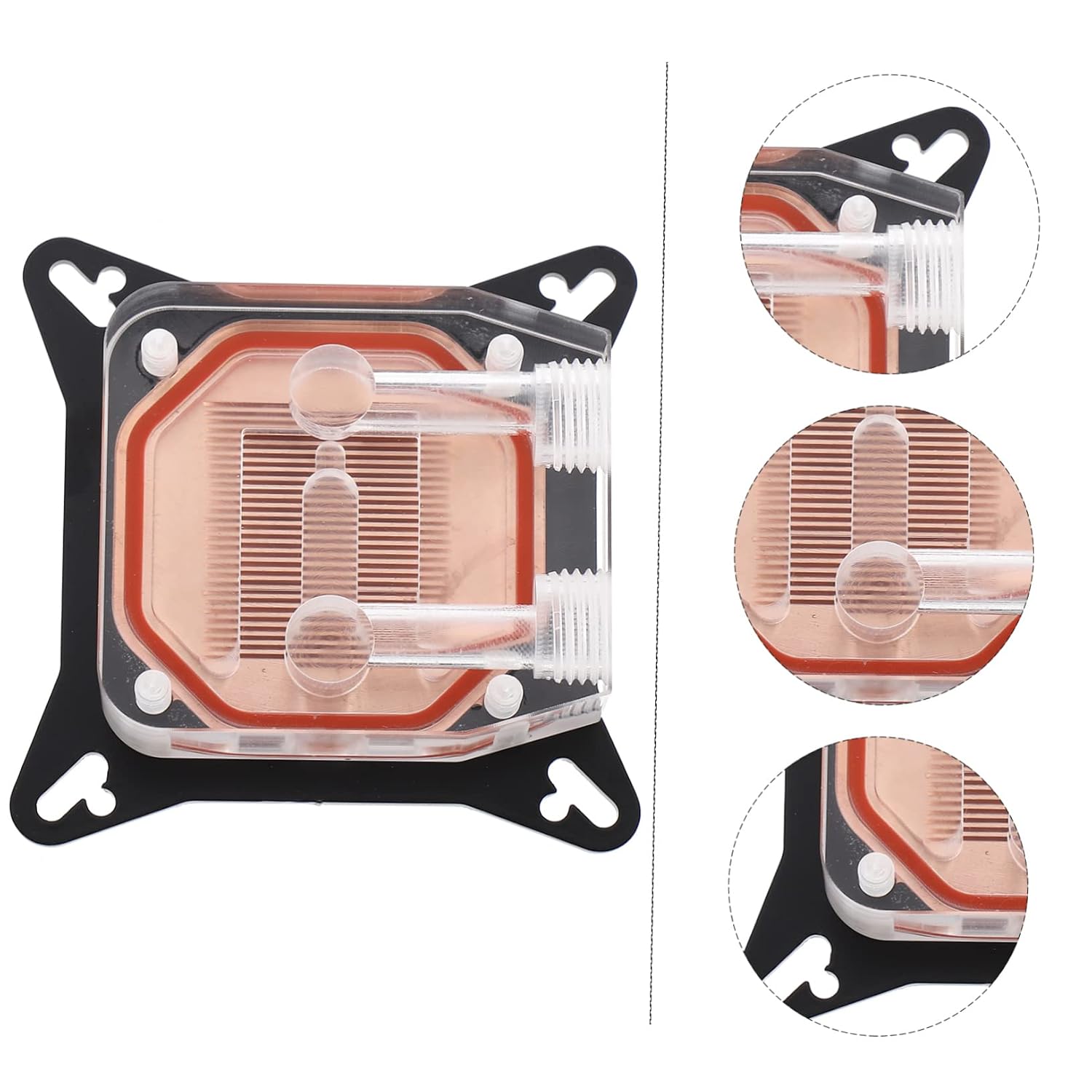 Generic High Performance Gpu Water Cooling Block Water Channels for Graphics Card