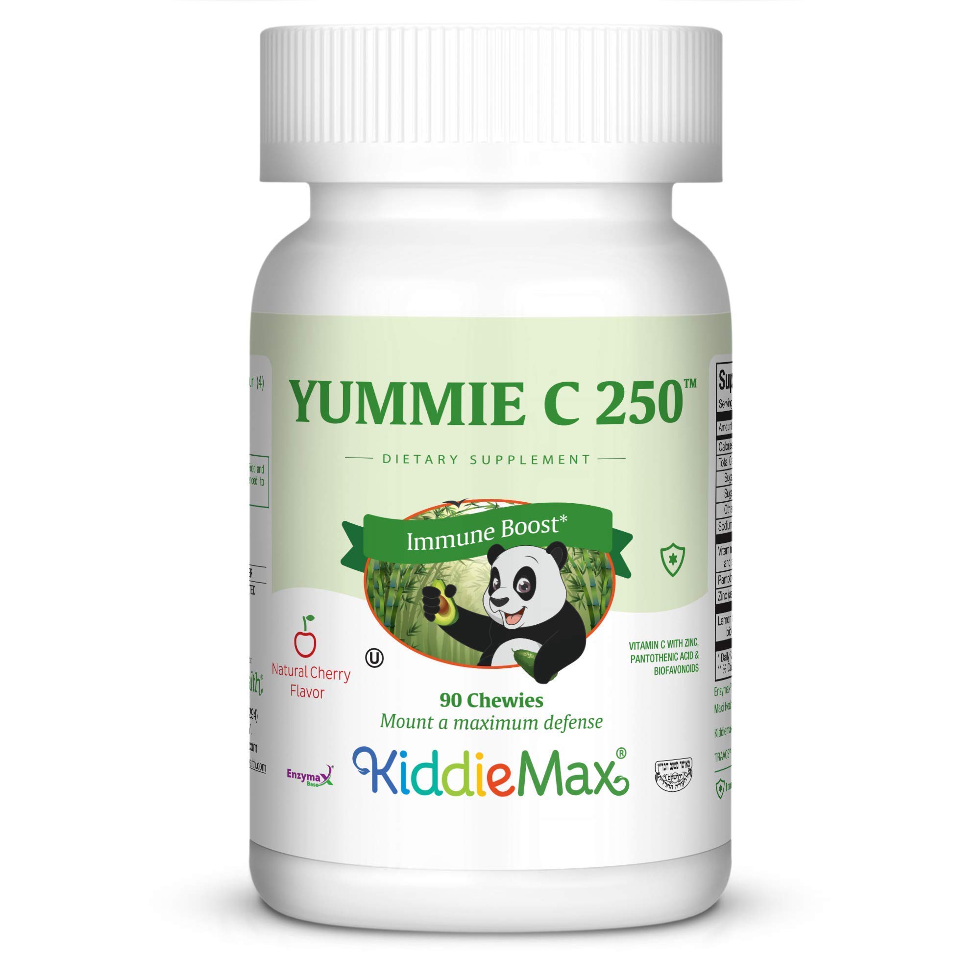 Maxi Health Vitmain C with Zinc Immune Booster - 90 Chewable Tablets 90 Count (Pack of 1)