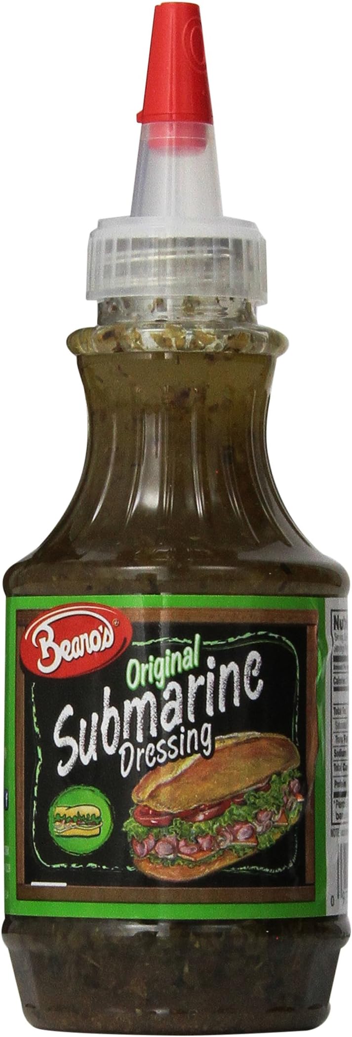 Amazon.com : Beanos Dressing Submarine, 8 oz : Sandwich Spreads