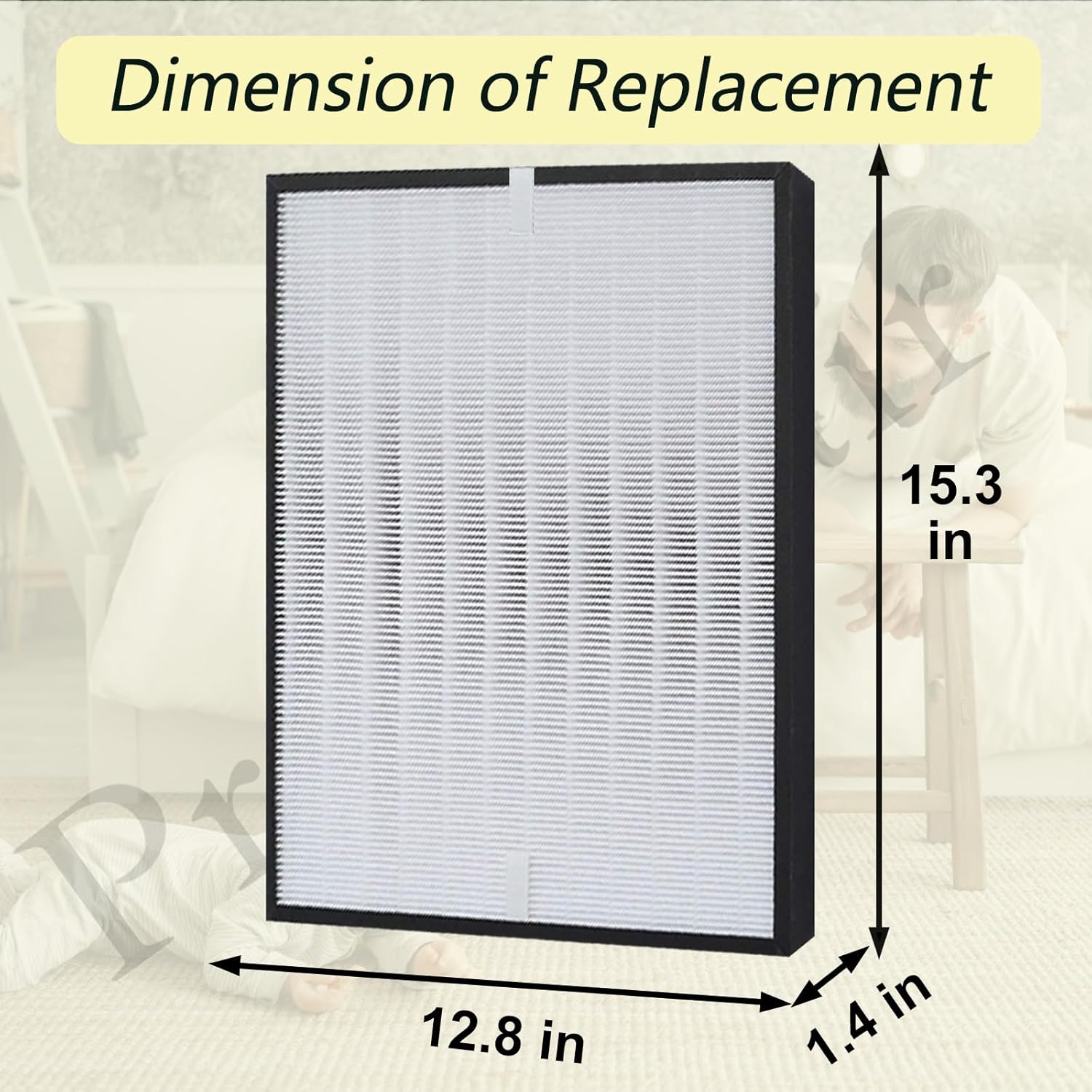 Replacement Filter Model AP350F Compatible with Envion Aller-gy Pro AP350 Air Purifier, 1 Pack 3-IN-1 Filtration - Image 4