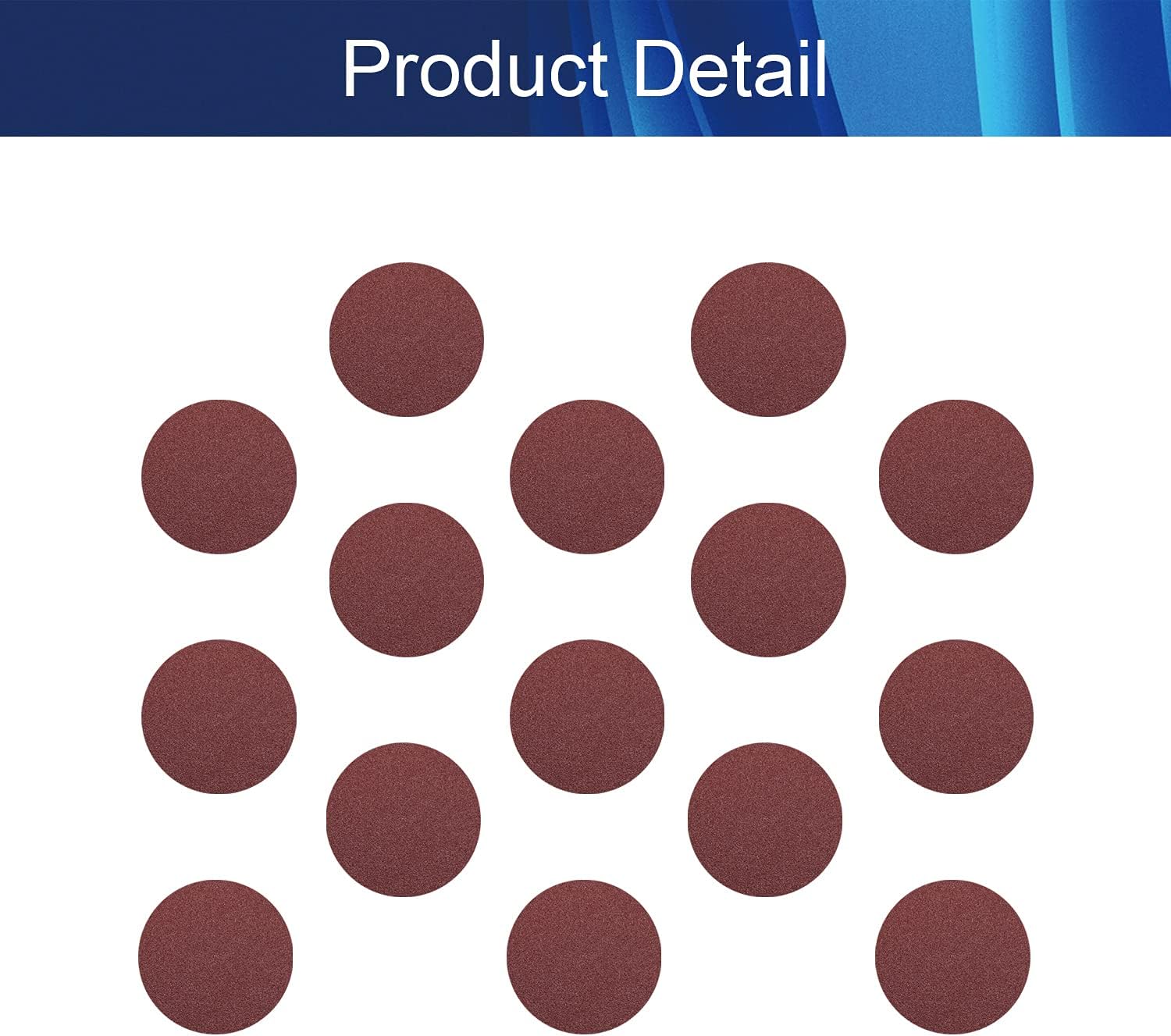PSA Aluminum Oxide Sanding Discs 9 Inch 40 Grit for Wood Metal Auto Dry Polishing 15 Pcs