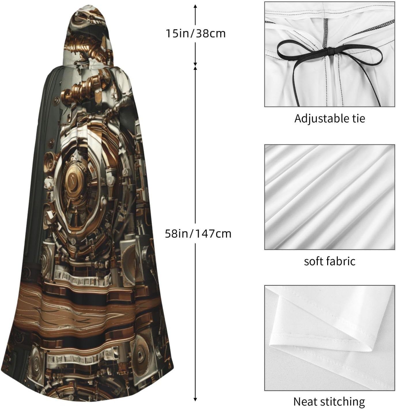 Bank vault gate Unique Darkness Poncho Shawl - Customizable Wearable Blanket for Women, Perfect Halloween Costume Accessory, Knight, Akatsuki, and More