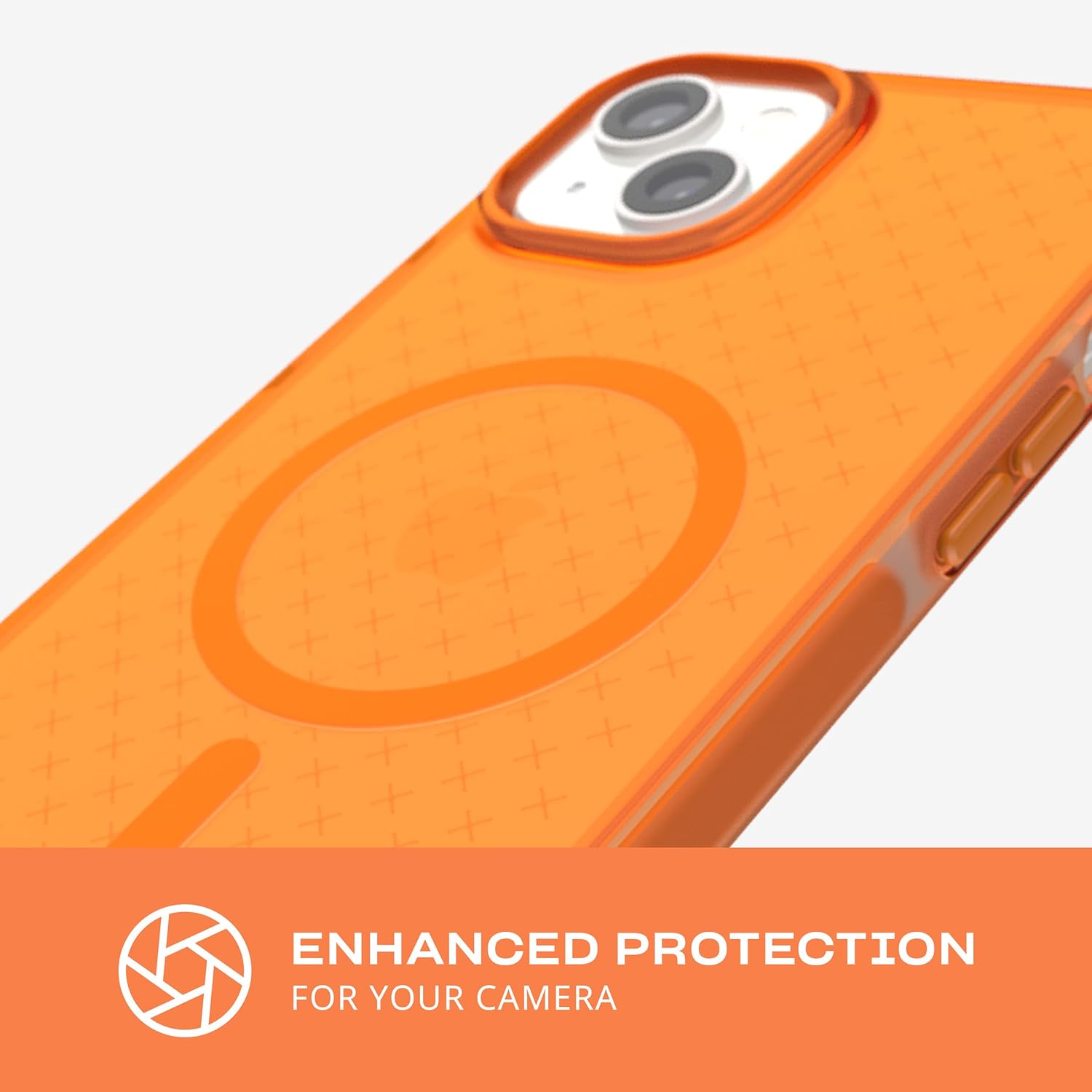 tech21 iPhone 14 Plus Evo Check Compatible with MagSafe® – Shock-Absorbing & Slim Protective Phone Case with 16ft FlexShock Multi-Drop Protection & Extra Buttons