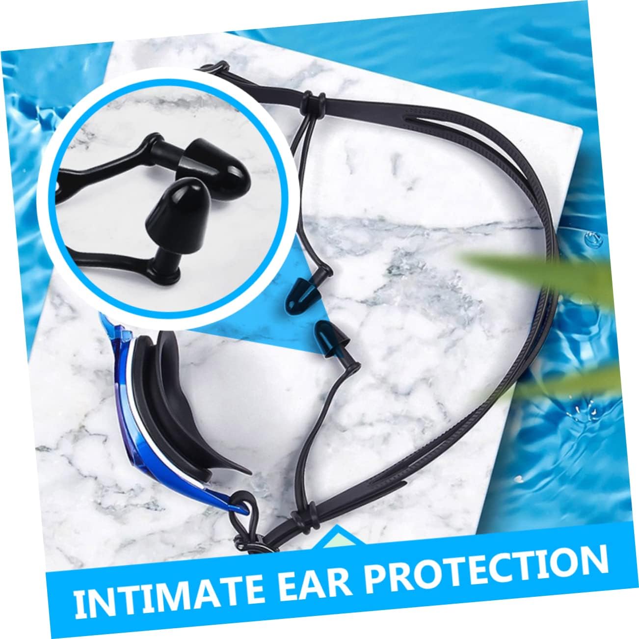 SUPVOX 3Pairs Silicone Swimming Reusable Ear Protection for Adults for Bathing Surfing Snorkeling and Water Sports