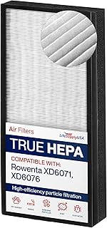 LifeSupplyUSA Filtro HEPA de Repuesto Compatible con purificadores Rowenta XD6071 XD6076 Compatible con purificadores PU6010 PU6020 Intense Pure Air XL