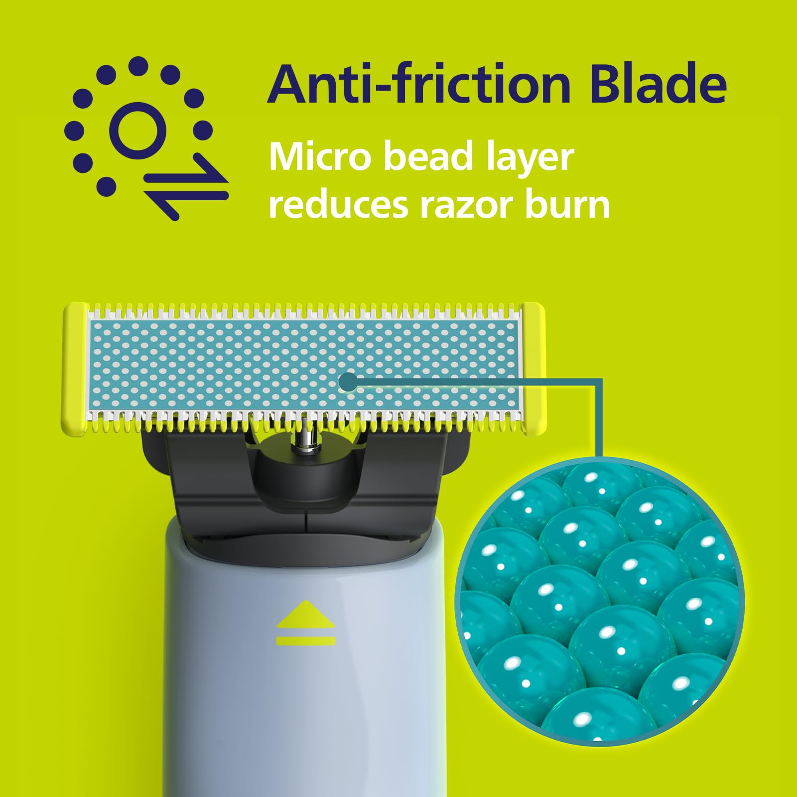 Philips OneBlade First Shave Anti-Friction Blade Head, Compatible with all OneBlade & Pro Electric Shaver & Trimmers - Image 4