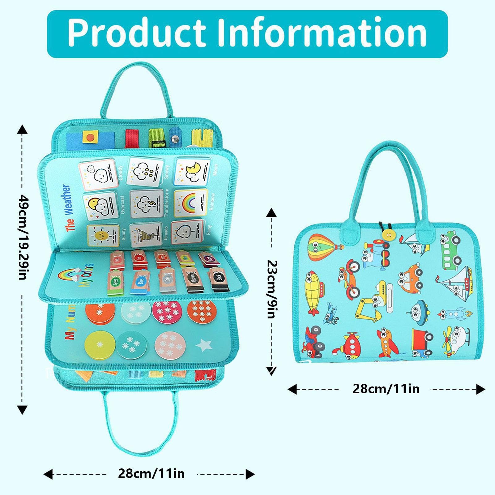 Amazon.co.jp: 幼児用ビジーブック、350gのモンテッソーリおもちゃの