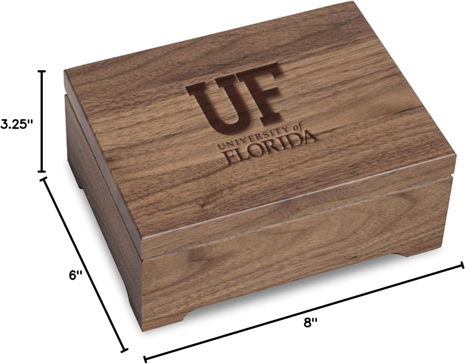 M. LA HART University of Florida Solid Walnut Desk Box