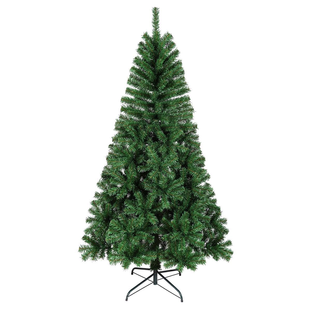 House of Home 5ft Artificial Christmas Tree – 400 Green Tips, Sturdy Stand, Compact & Realistic Look, Easy Assembly Xmas Tree for Home & Office