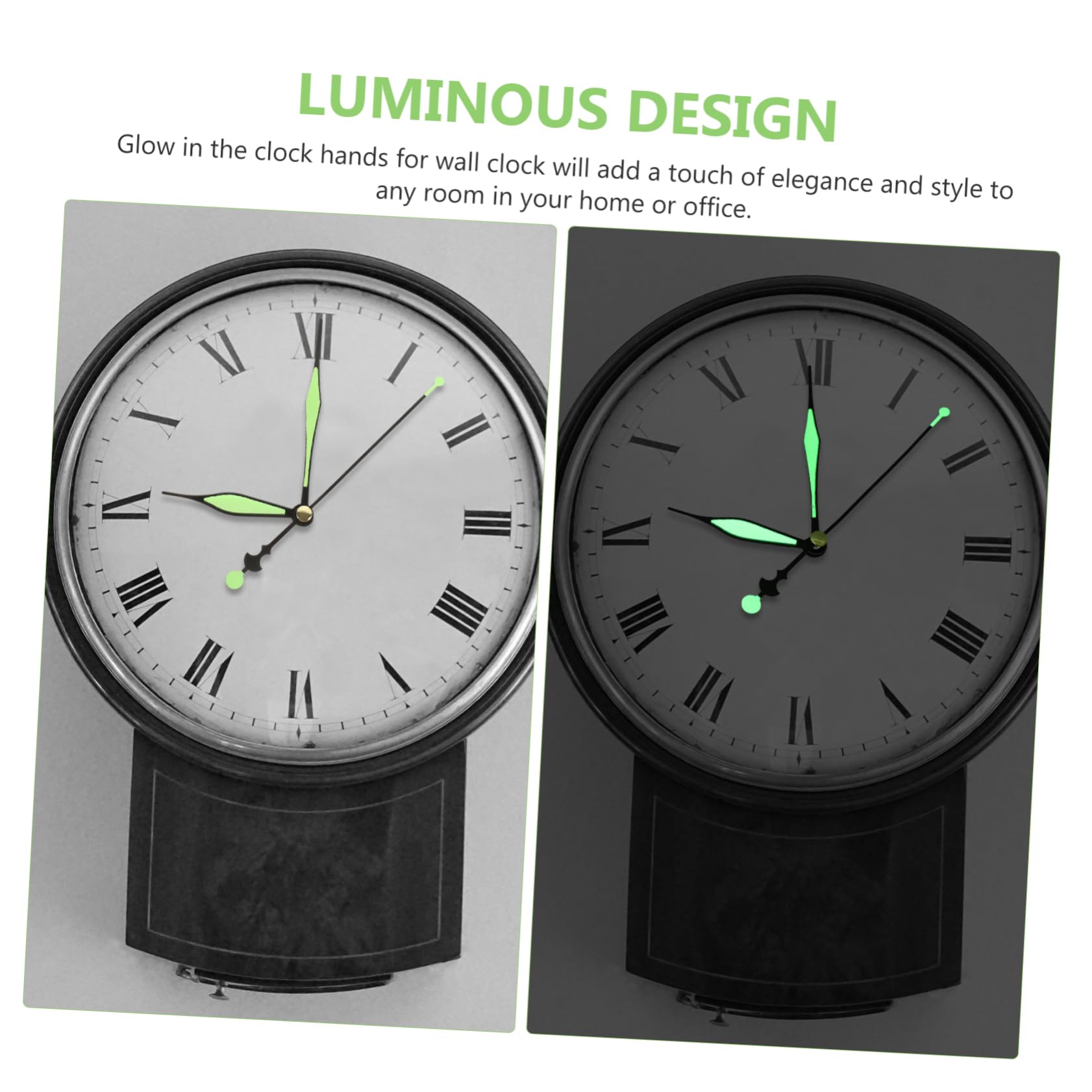 Artibetter 30sätze Teiliges Uhrzeiger Für Wanduhr Metallische Leuchtende Uhrzeiger Für -reparaturen Und Heimdekoration Passend Für Verschiedene Installieren Und Leichtgewichtig