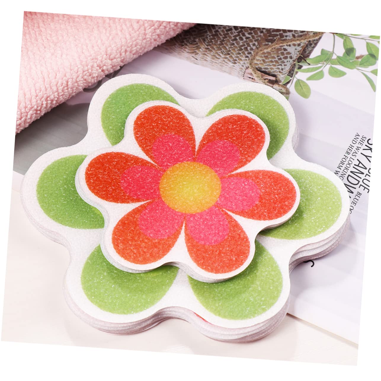 PRETYZOOM 60 Piezas Anti Pegatinas Navidad Tazas sin bañera calcomanías Antideslizantes Pegatina Redonda para baño Dibujos Animados Pegatinas Antideslizantes Cinta Adhesiva