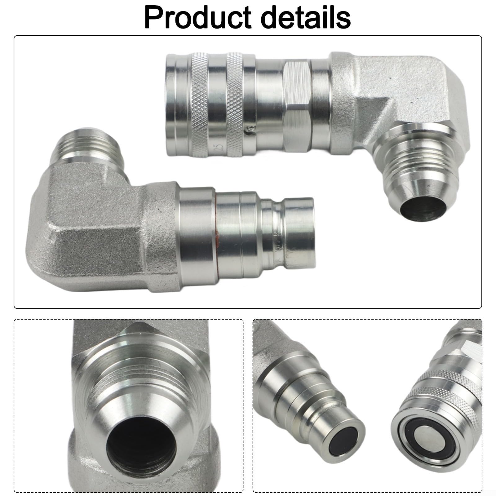 Hydraulik-Schnellkupplung 1/2 Zoll Flachkopf für Bobcat