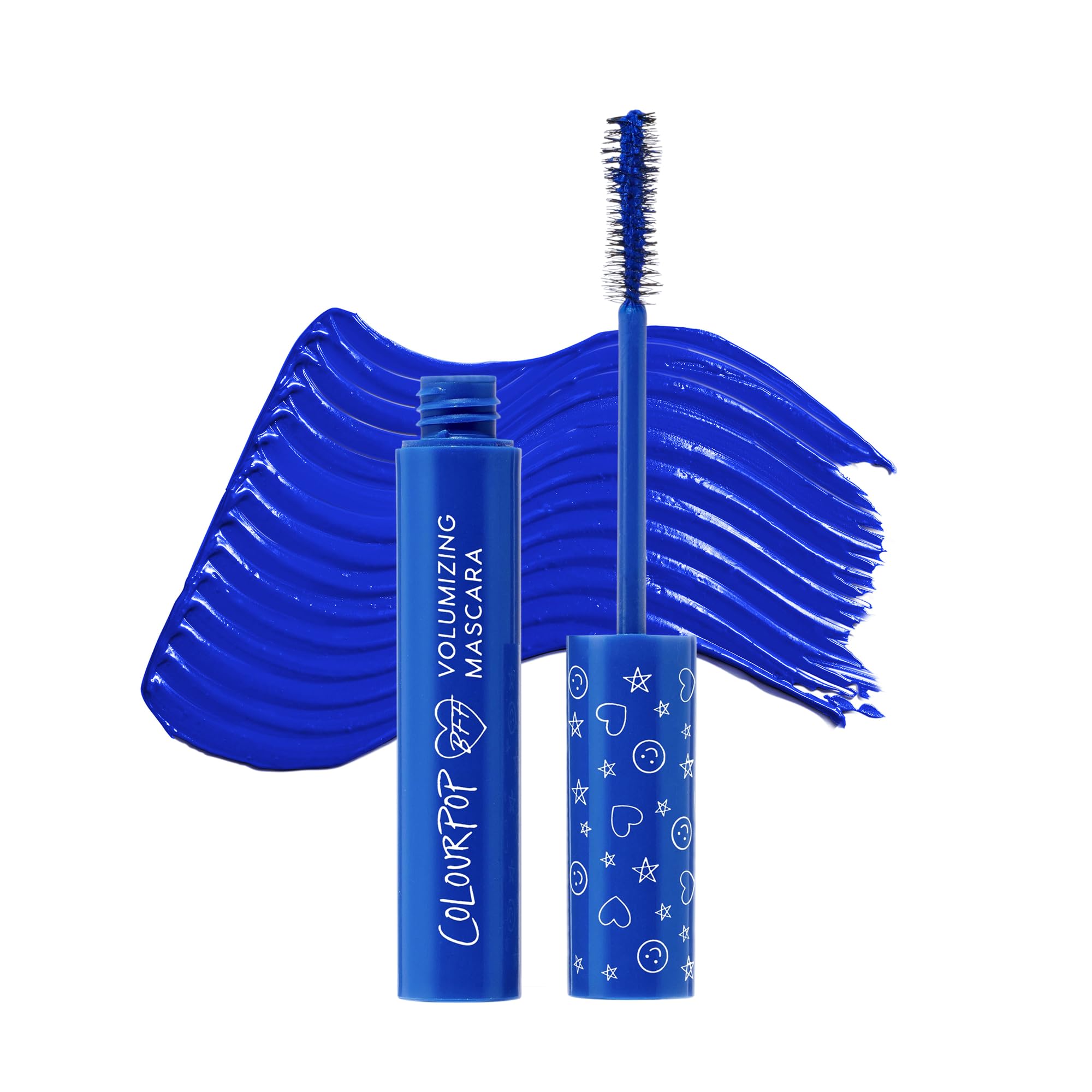 BFF Mascara - Volumizing, Lifting & Lengthening Mascara - Buildable Black Mascara with a Twisted, Nylon Fiber Brush - Cruelty Free Eye Makeup - Blue Ya Mind (.24 fl oz)