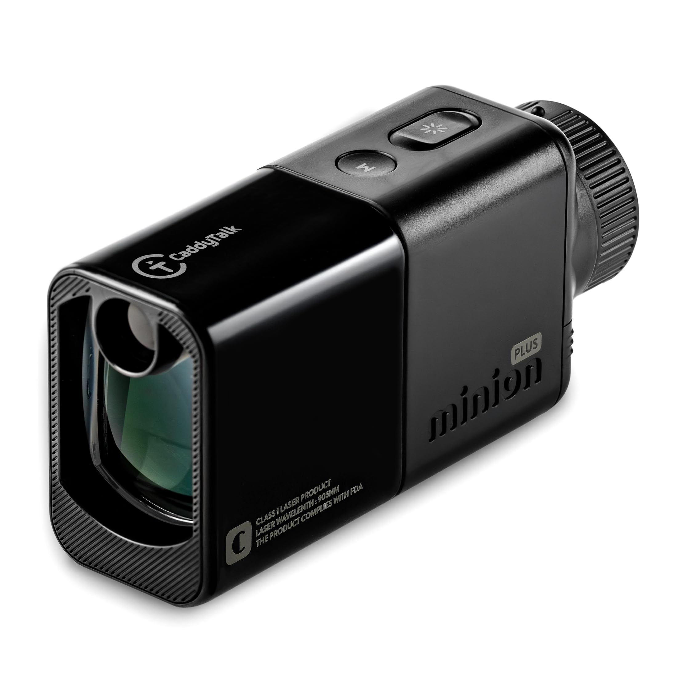 CaddyTalk Minion Plus Laser Golf Rangefinder, Black
