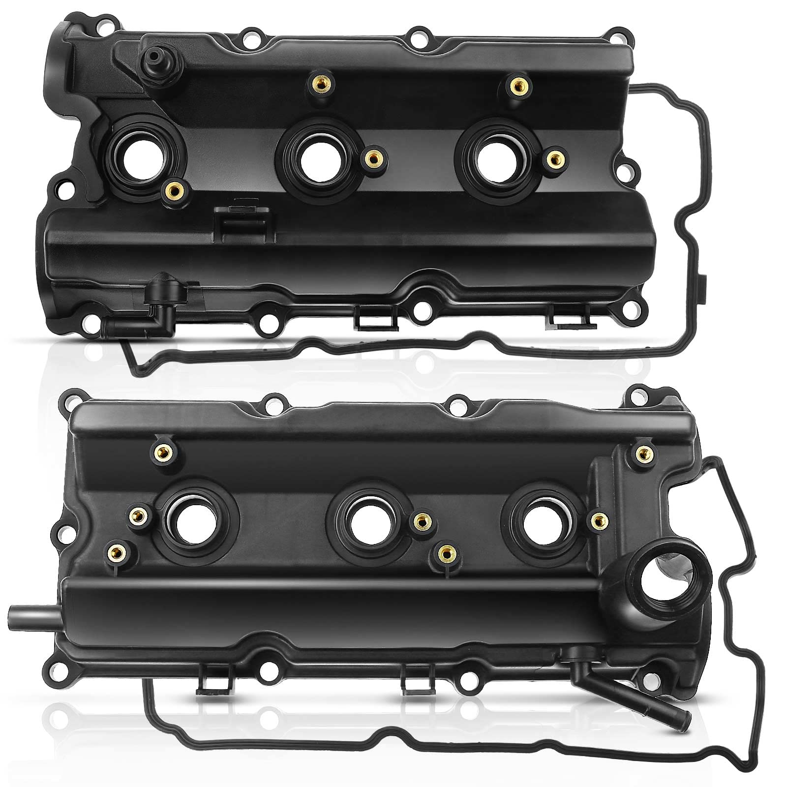 Photo 1 of A-Premium Left Right Engine Valve Cover, with Gasket, Compatible with Infiniti FX35 2003-2008, G35 2003-2007, M35 2006-2008, Nissan 350Z 2003-2008, V6 3.5L Gas, Replace # 13264AM600, 13264AM610 Left and Right Covers