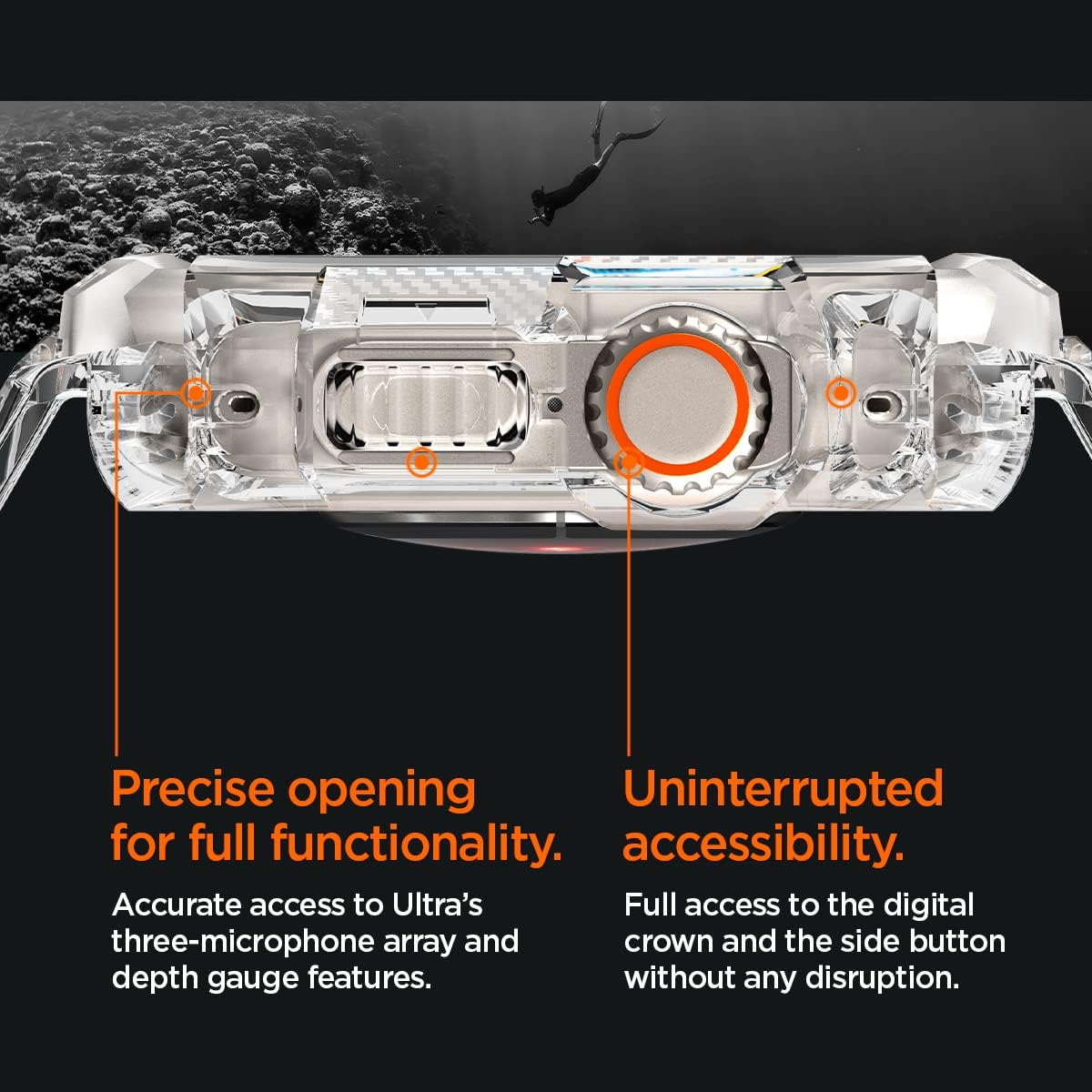 Spigen for Apple Watch Band with Case, Rugged Armor Pro Compatible with Ultra 3/2/1 49mm, Series 11/10 46/42mm, 9/8/7 45/41mm, SE3/SE2/SE/6/5/4 44/40mm Cover Strap