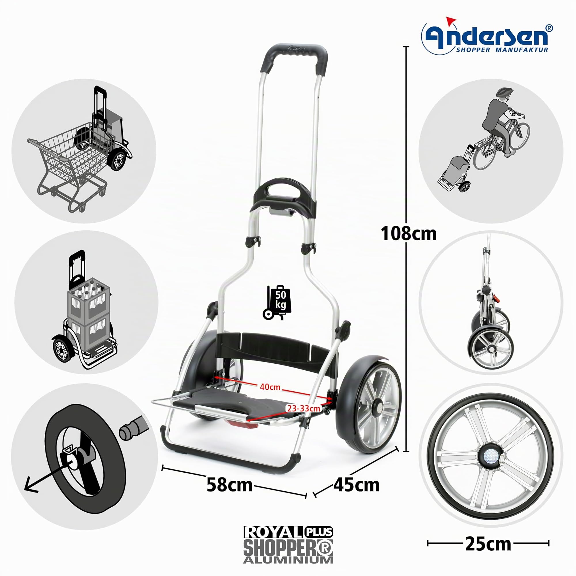 Andersen Royal Shopper Plus Gestell Einkaufsroller