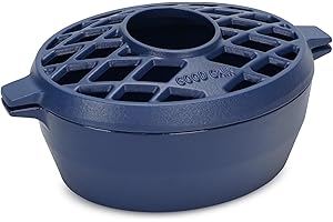 Matte Blue Wood Stove Steamer for Warmer, Healthier Homes