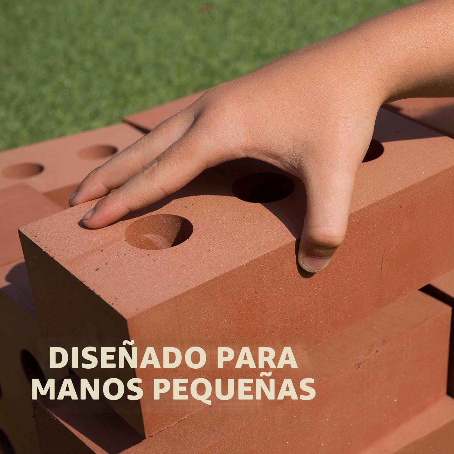 Bluecaps Bloques de Espuma, tamaño real, juguete realista de construcción para niños