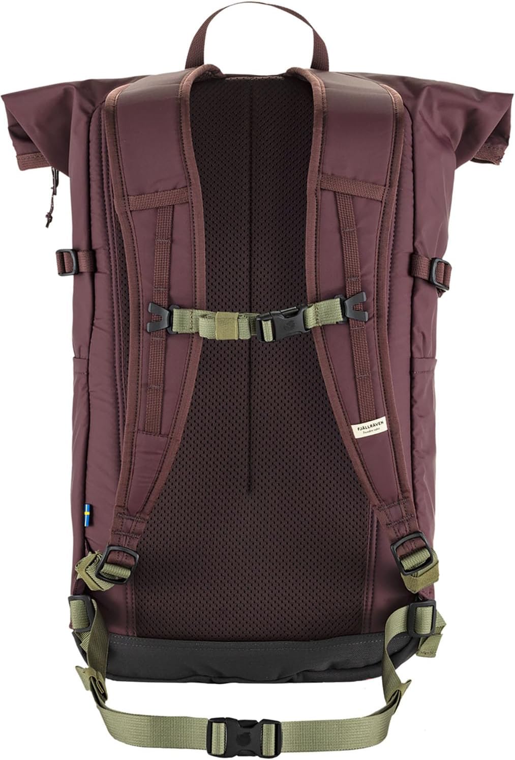 Fjällräven High Coast Foldsack 24 Backpack - Lightweight, Quick-Dry Fabric, Water-Resistant Design - Hiking, Travel, Blackberry
