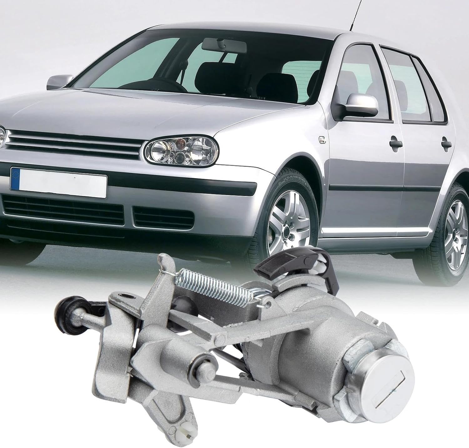 Trunk Boot Lock Compatible with for Golf 1998-2006 for Lupo 1999-2006 1J6827297G Car Tailgate Trunk Boot Lock Cylinder with 2 Keys 6N0827297J 6Q6827297G 107827297FE