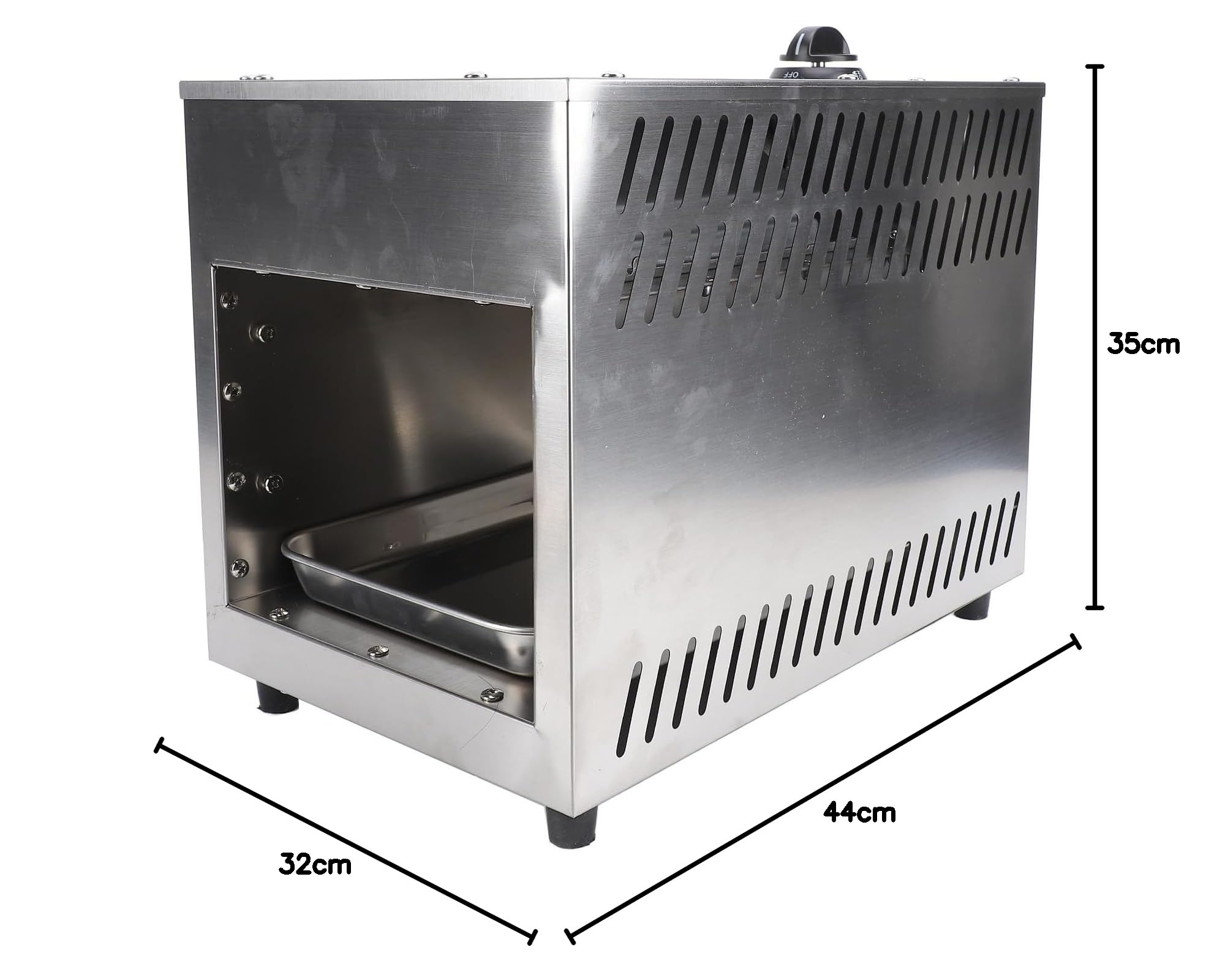 TOPINCN Tostadora Comercial, Parrilla Eléctrica sin Humo de Acero Inoxidable de 4000 W con Piezas Extraíbles Equipo de Restaurante para Pan, Filete, Pastel, Pizza