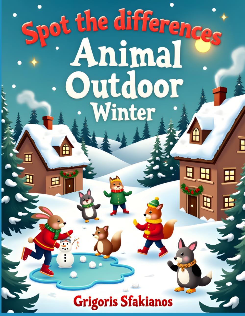 Spot The Differences Animal Outdoor Winter