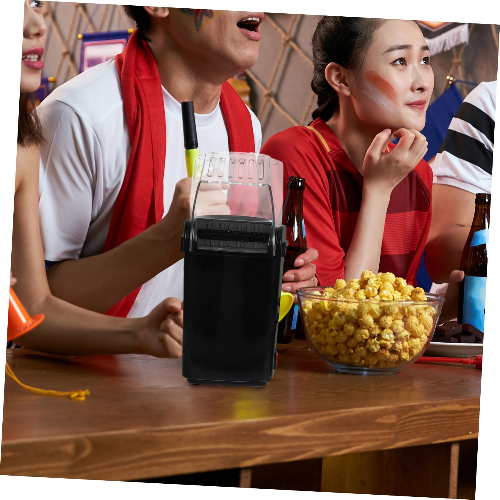 COLLBATH Per Popcorn Elettrica Mini Popcorn Con Misurini Preparazione Per Serate Cinema e Snack