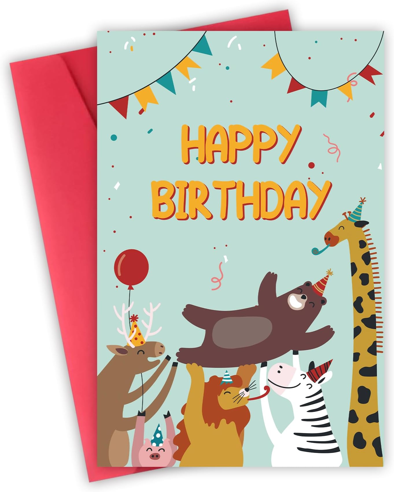 Funny Birthday Cards for Kids 1th 2th 3th 4th 5th 6th 7th 8th 9th 10th, Birthday Card Gift for Kids Children Boy Girl Son Daughter Grandson Granddaugther Nephew Niece.