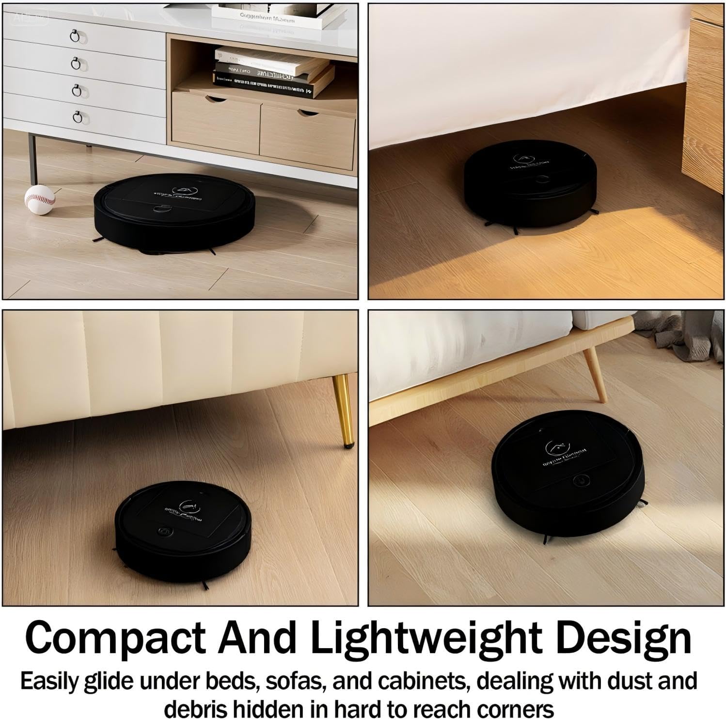 Robot Vacuum, Featuring a 3-in-1 Comprehensive Cleaning System That vacuums and mops. Features 2000 Pa Suction Power，Perfect for pet Families, Carpet & Hard Floors, Obsidian Black