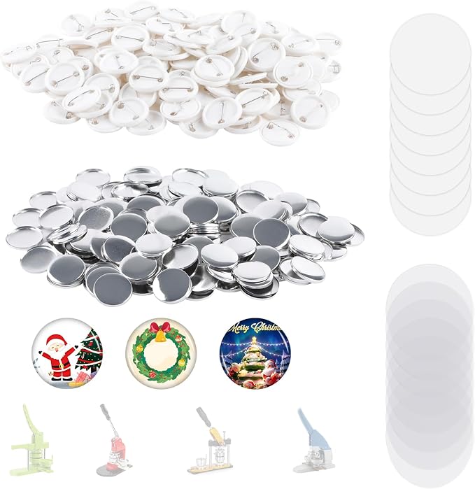 37mm round complete button supplies set with plastic... Amazon.com: 500 Sets 32mm/1.25 Inch Button Making Supplies - Round ...