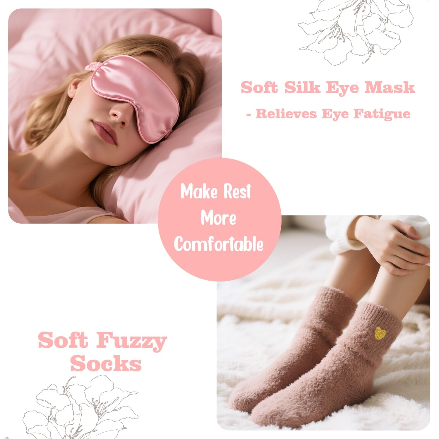 Valentines Day Spa Gifts Care Package for Women, Galentines Spa Gift Baskets for Woman, Get Well Gifts for Women After Surgery, Womens Self Care Thinking of You Gift, Relaxation Bath Sets for Woman - Image 6