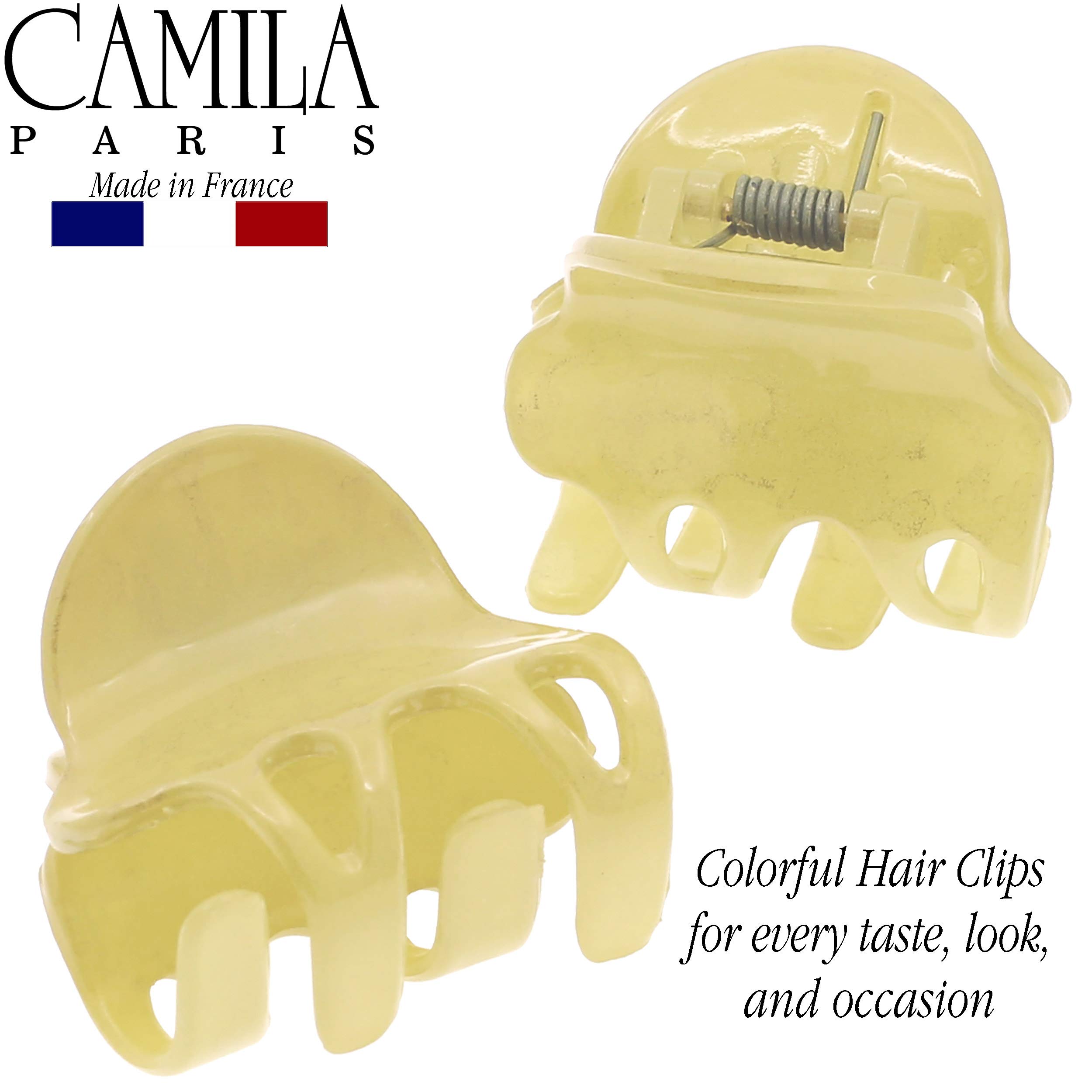 French Hair Claw Clips Set Strong Hold No Slip Grip Luxury Accessories Camila Paris CP3026 French Hair Clip 3.25 inch Black  main image 4