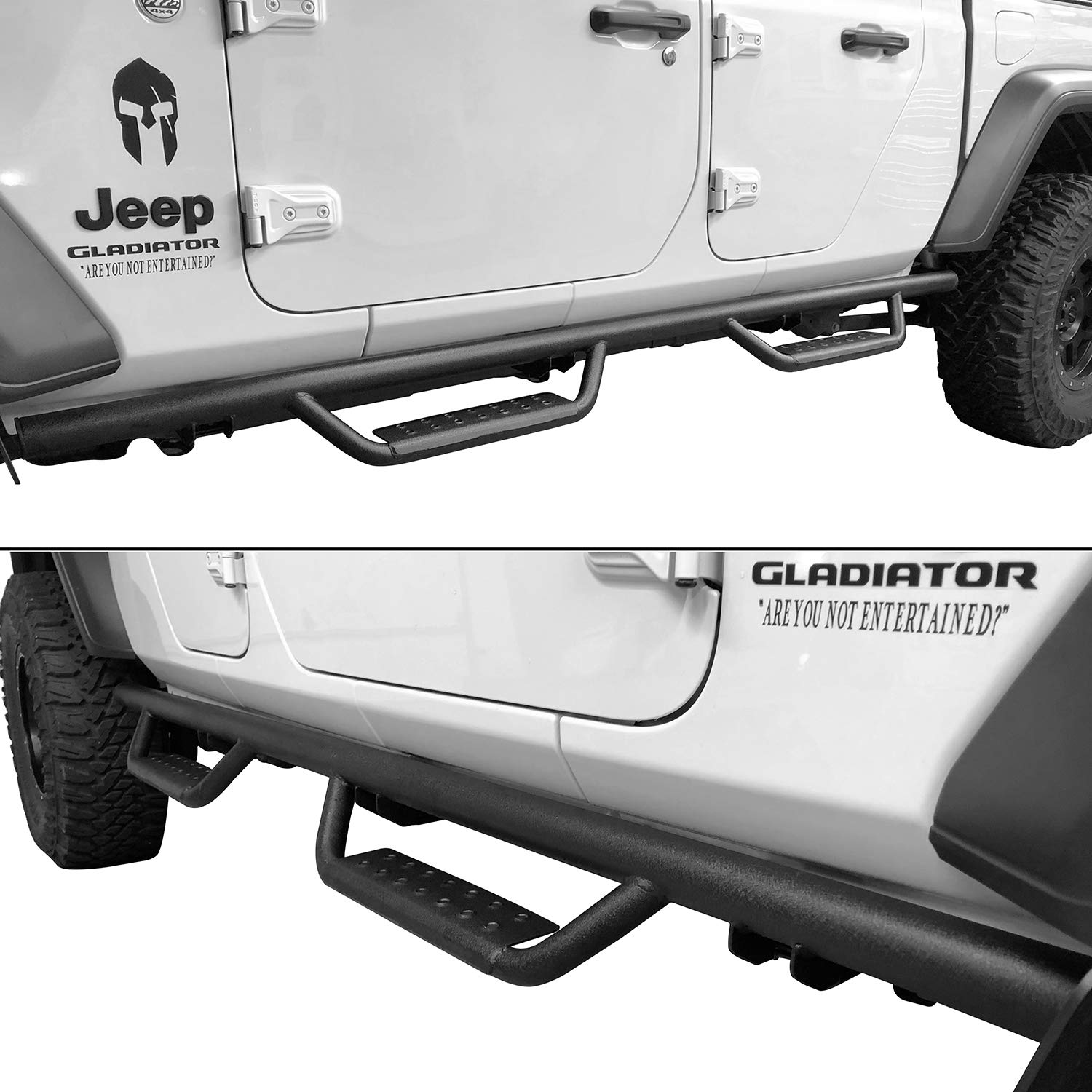 Buy Gladiator Steel Running Boards Side Steps Texture Steel Replacement for Jeep Gladiator JT