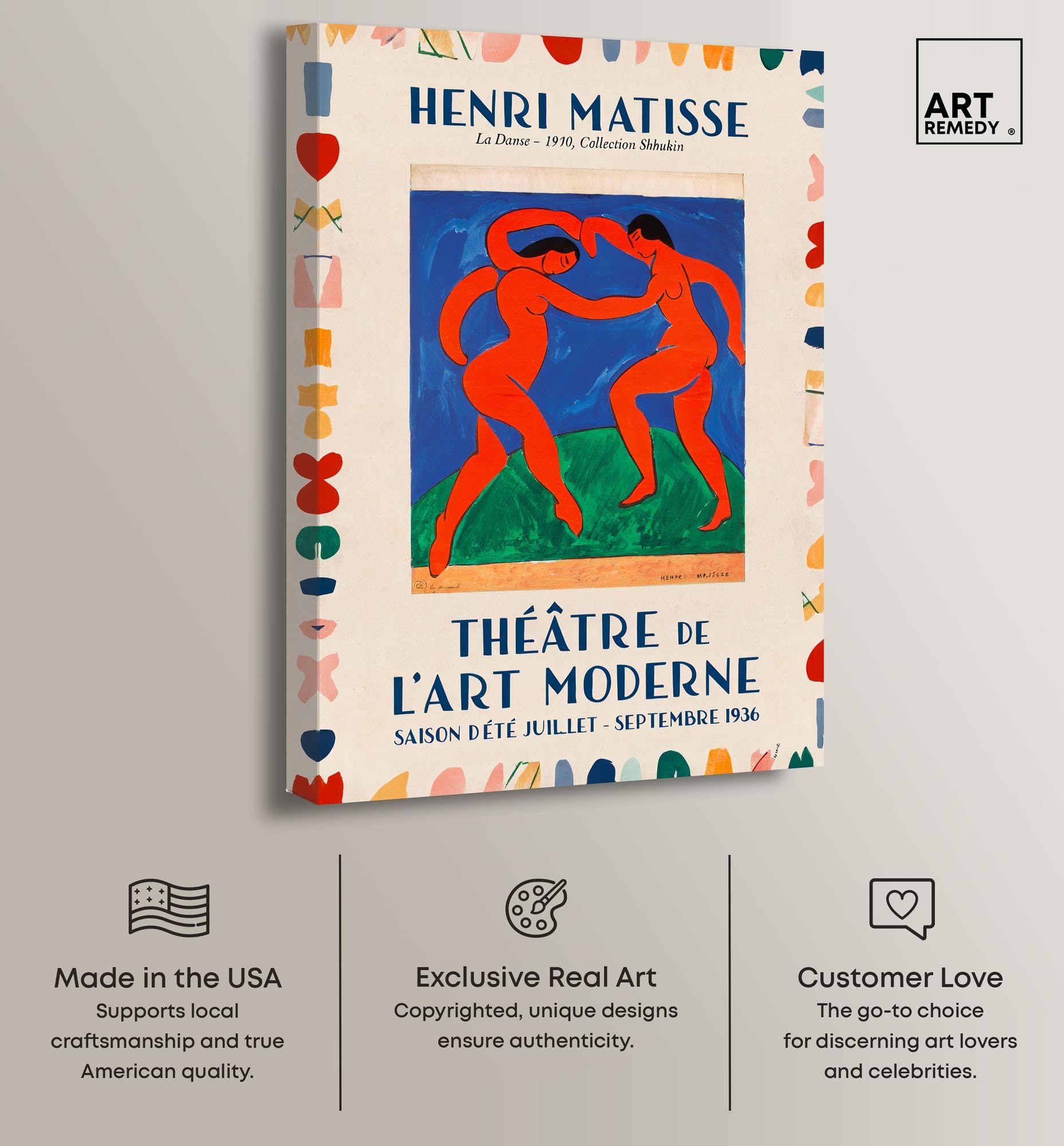 Art Remedy Dance by Henri Matisse Kunst-Sammler-Poster, Galerieverpackung, 25,4 x 38,1 cm