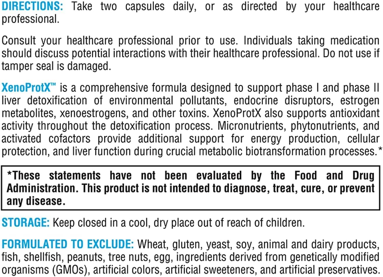 XYMOGEN XenoProtX - DIM, NAC & Phytonutrients - Estrogen Metabolism & Liver Detox Pathway Support - Comprehensive Hormone Balance Supplement - Gluten-Free & Non-GMO - 120 Capsules